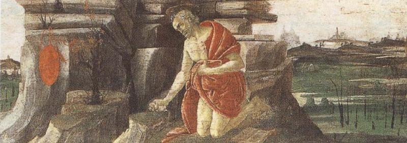 Sandro Botticelli St Jerome in Penitence oil painting picture